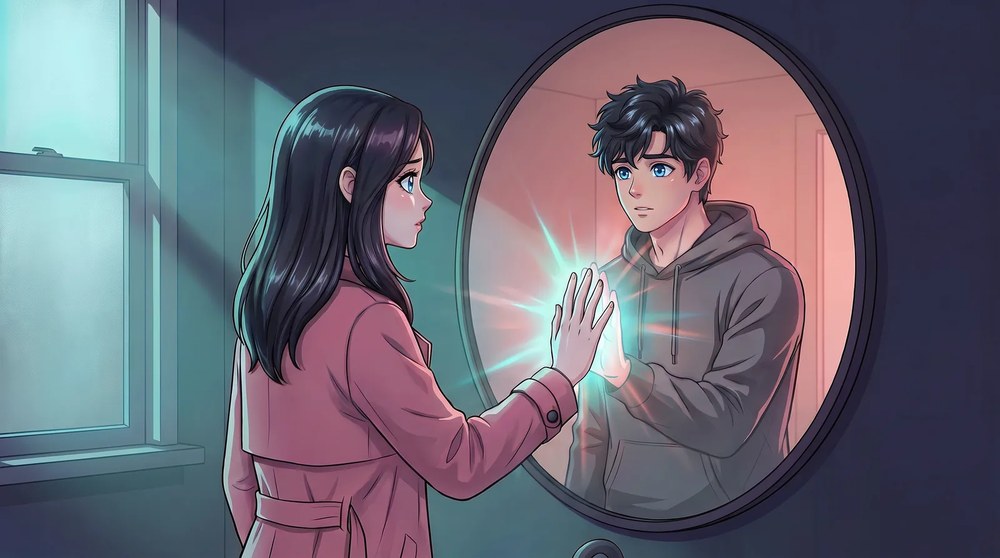 A reflection that does not match