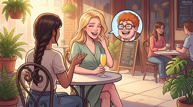 Brunch with a best friend who cannot be told.