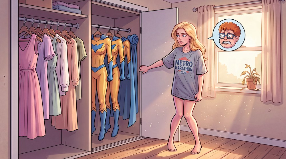 First morning in her apartment